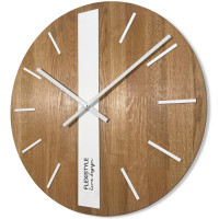 Drevené nástenné hodiny Dub Classic 50cm Flexistyle z250